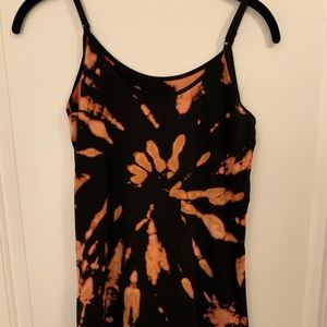 BLEACHED TIE DYE TANK TOP